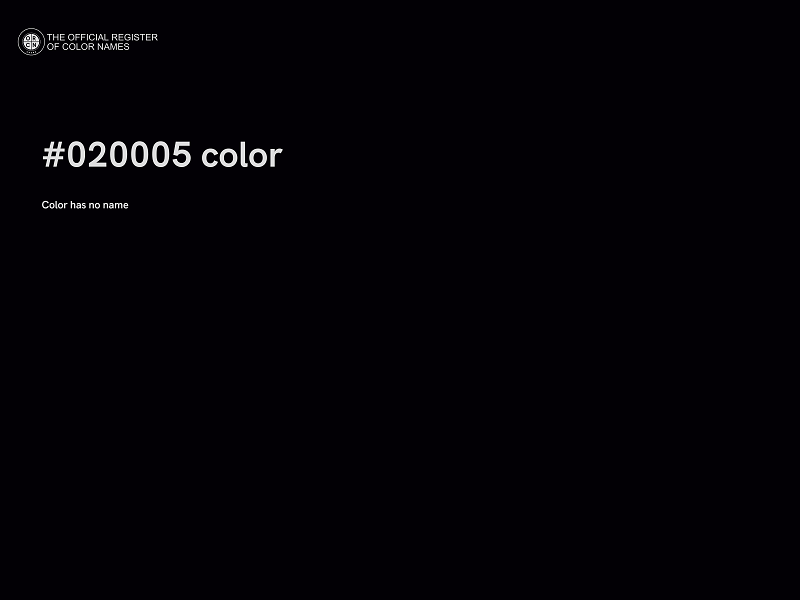 #020005 color image