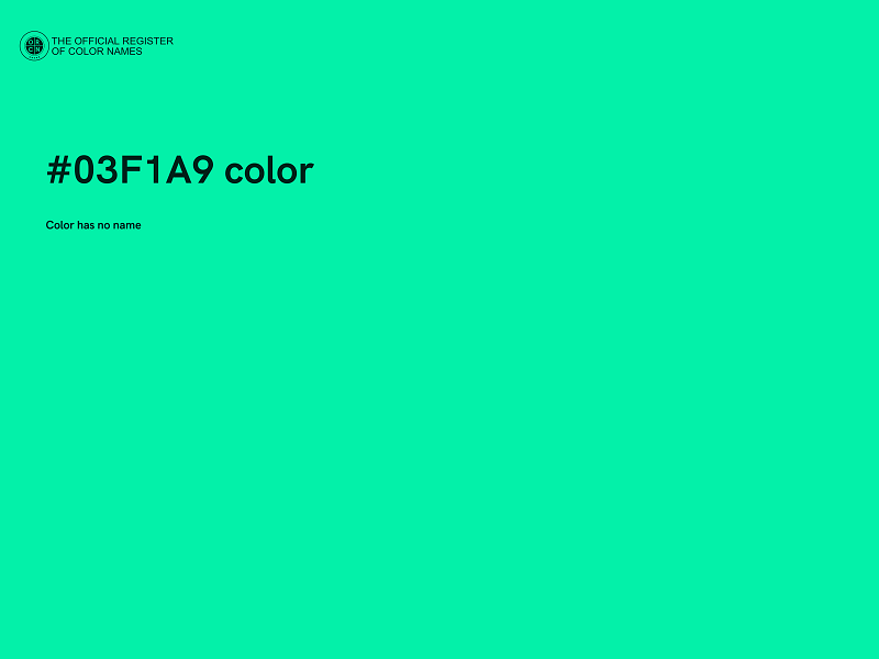 #03F1A9 color image