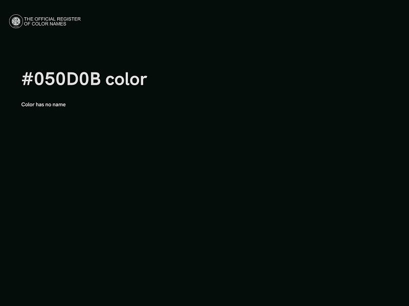 #050D0B color image