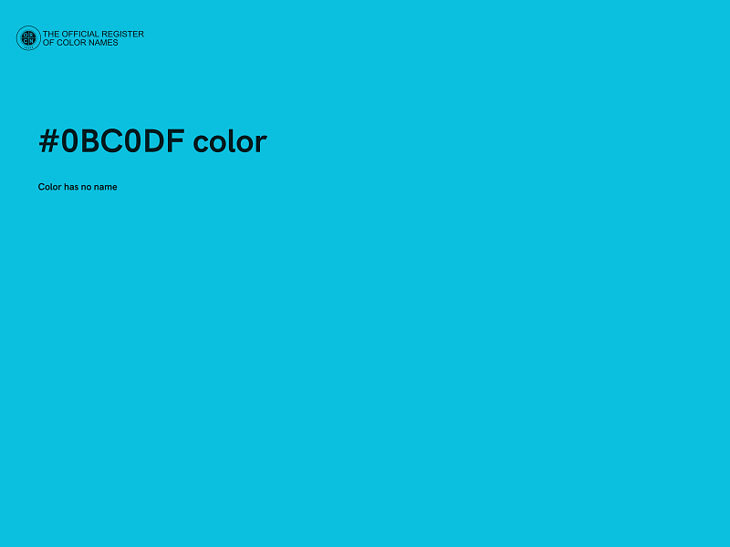 #0BC0DF color image