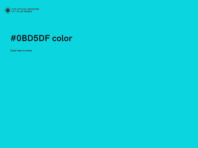 #0BD5DF color image