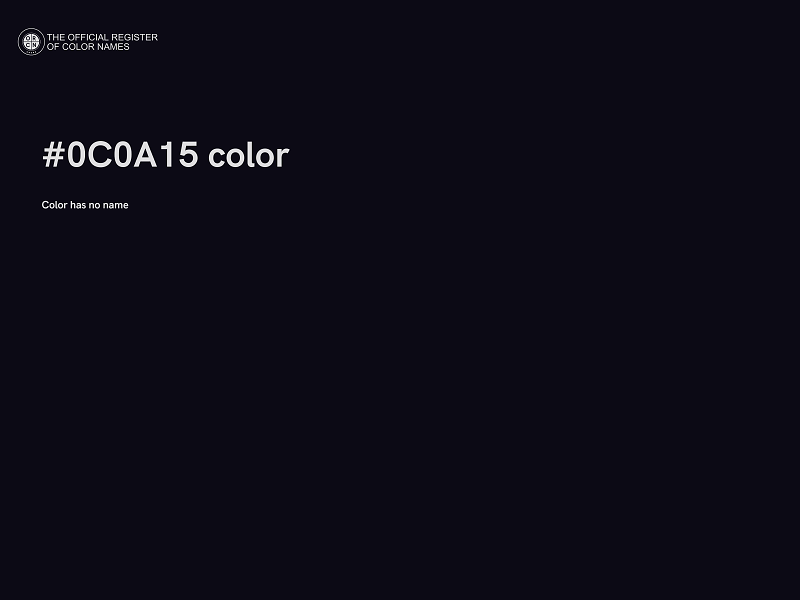 #0C0A15 color image