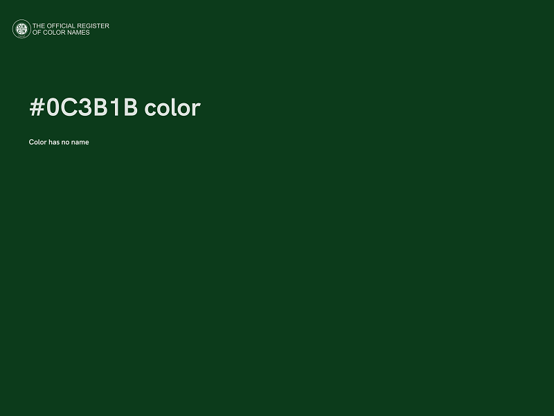 #0C3B1B color image