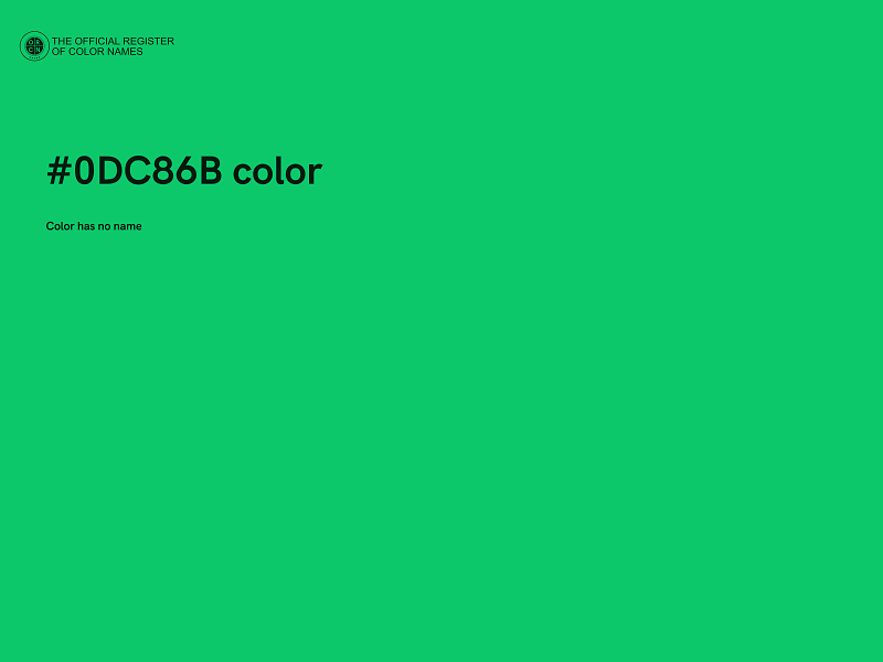 #0DC86B color image