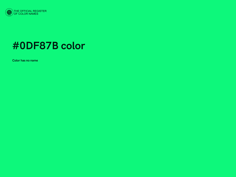 #0DF87B color image