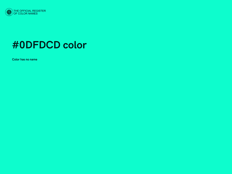 #0DFDCD color image