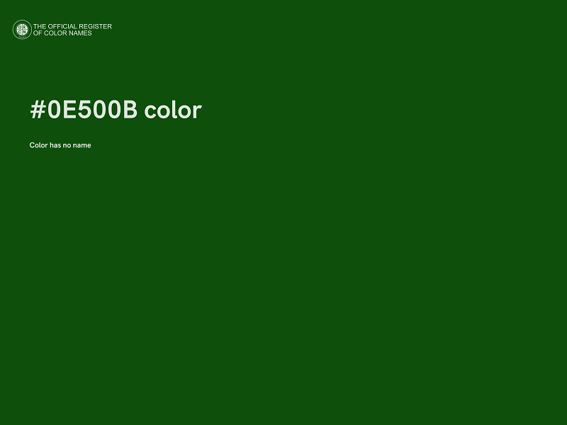 #0E500B color image