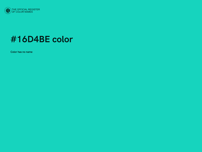 #16D4BE color image