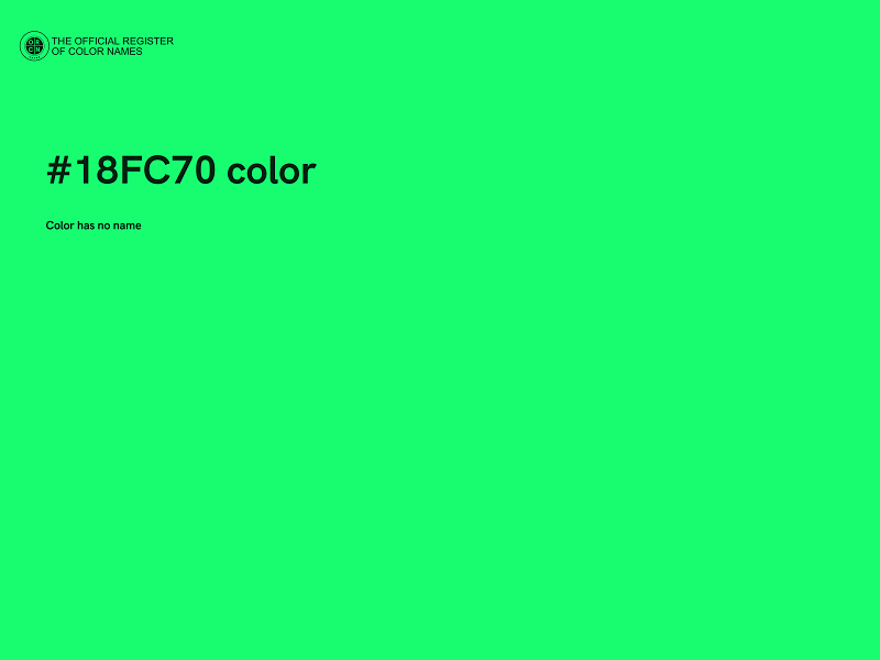 #18FC70 color image