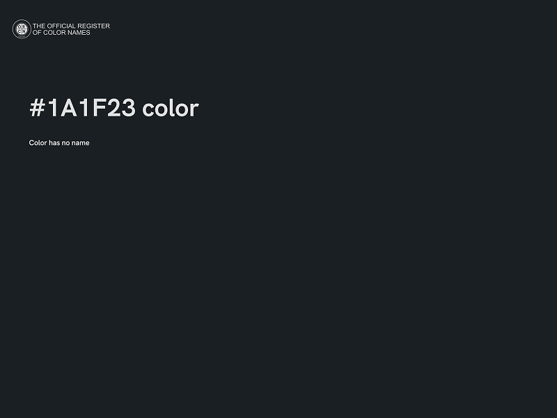 #1A1F23 color image