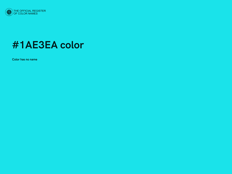 #1AE3EA color image