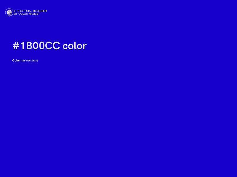 #1B00CC color image