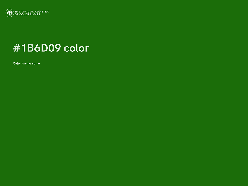 #1B6D09 color image