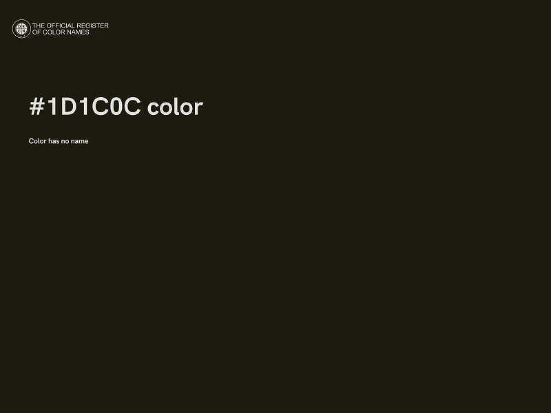 #1D1C0C color image