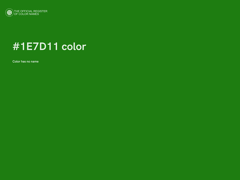 #1E7D11 color image