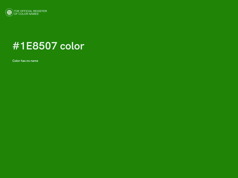 #1E8507 color image