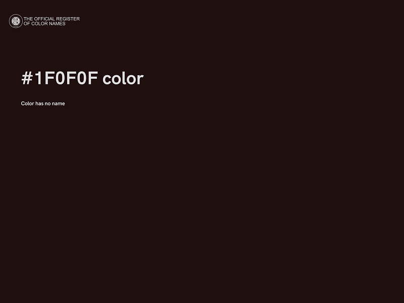 #1F0F0F color image