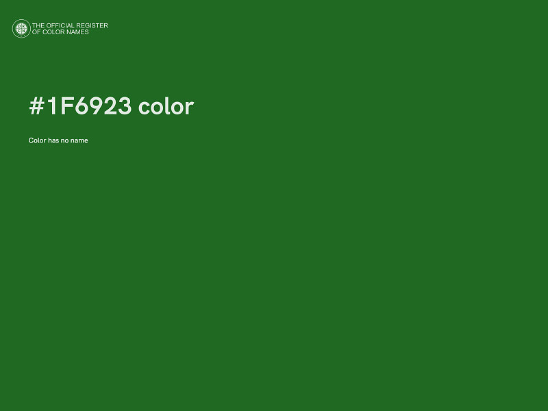 #1F6923 color image