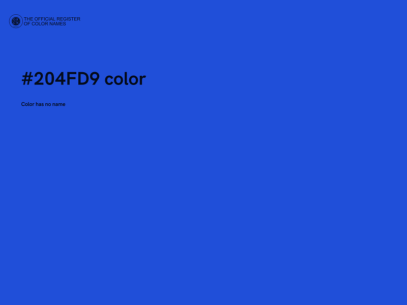 #204FD9 color image