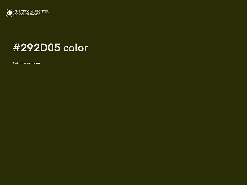 #292D05 color image