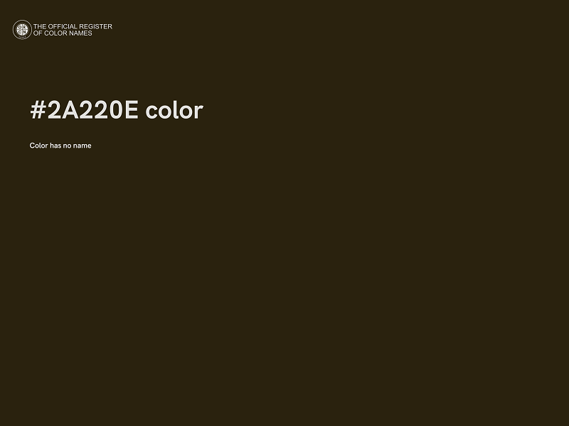 #2A220E color image