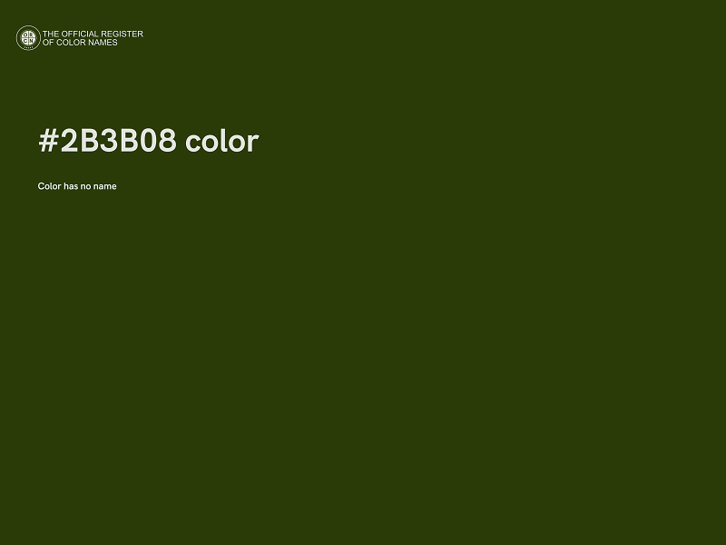 #2B3B08 color image