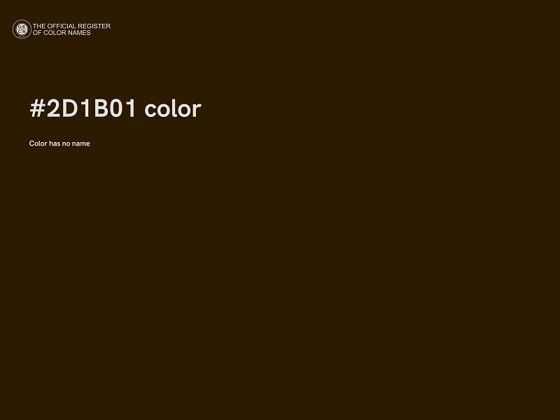 #2D1B01 color image