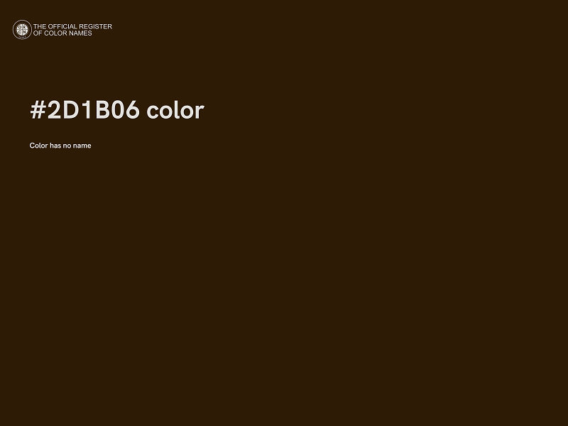 #2D1B06 color image