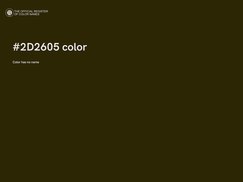 #2D2605 color image