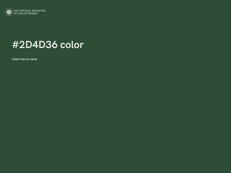 #2D4D36 color image