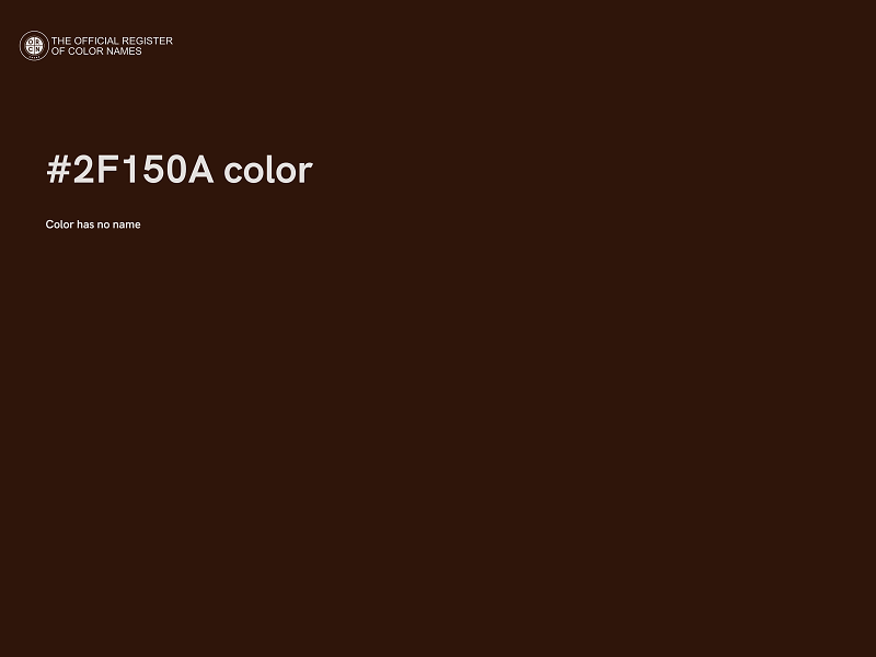 #2F150A color image