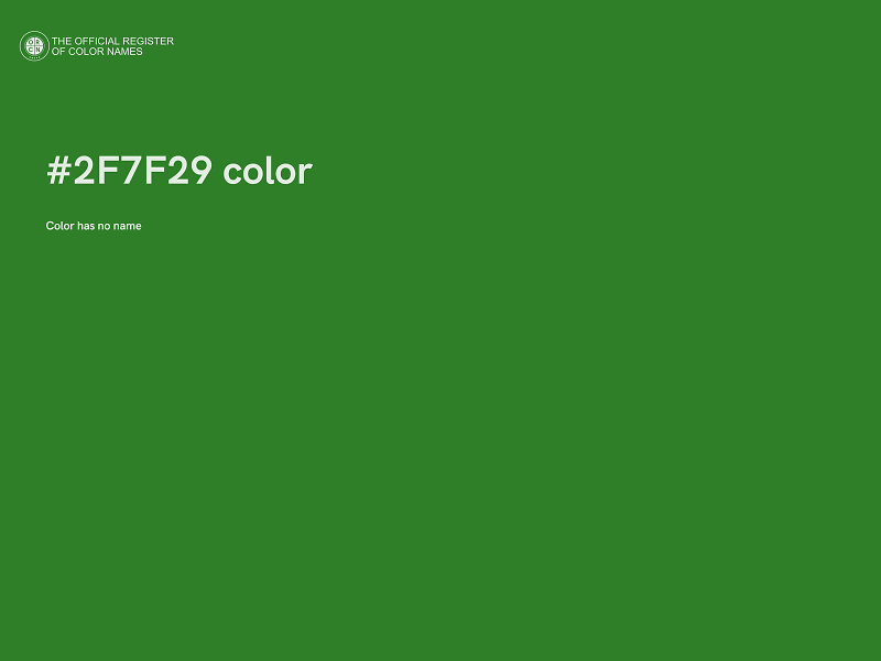 #2F7F29 color image