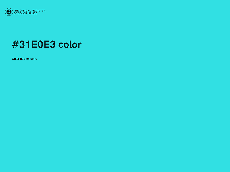 #31E0E3 color image