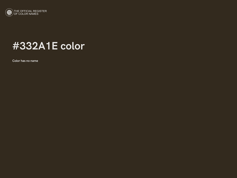 #332A1E color image