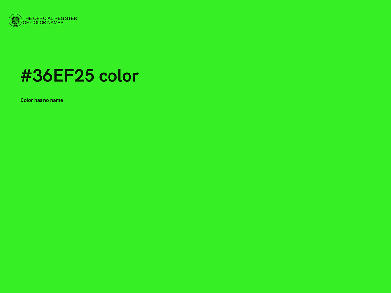 #36EF25 color image