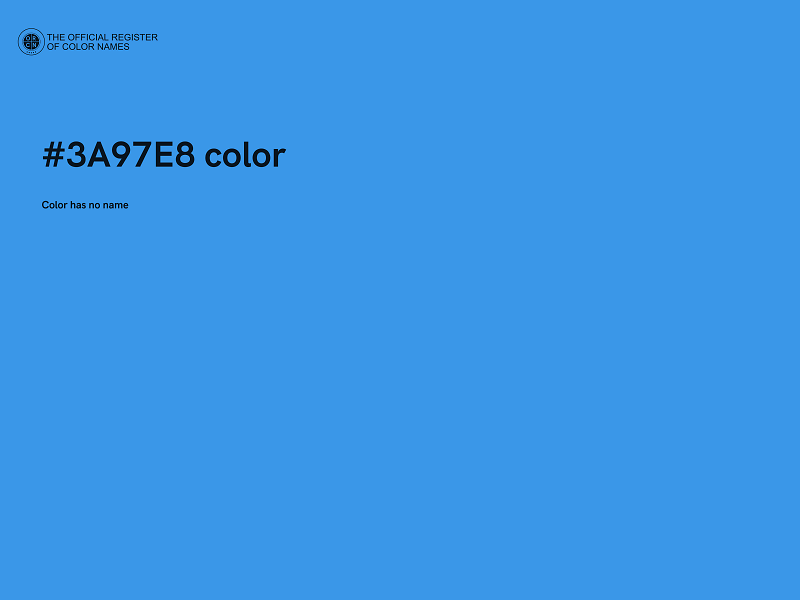 #3A97E8 color image