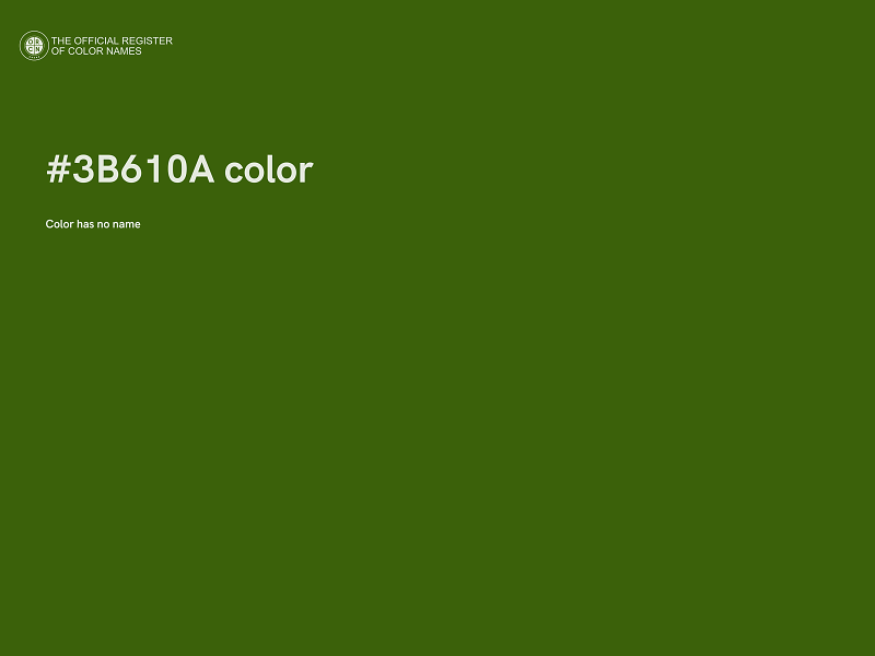 #3B610A color image