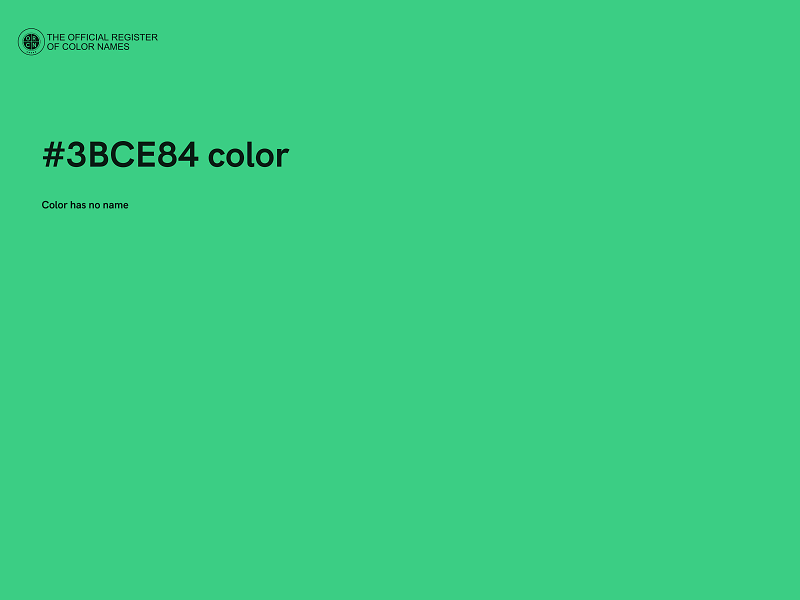 #3BCE84 color image