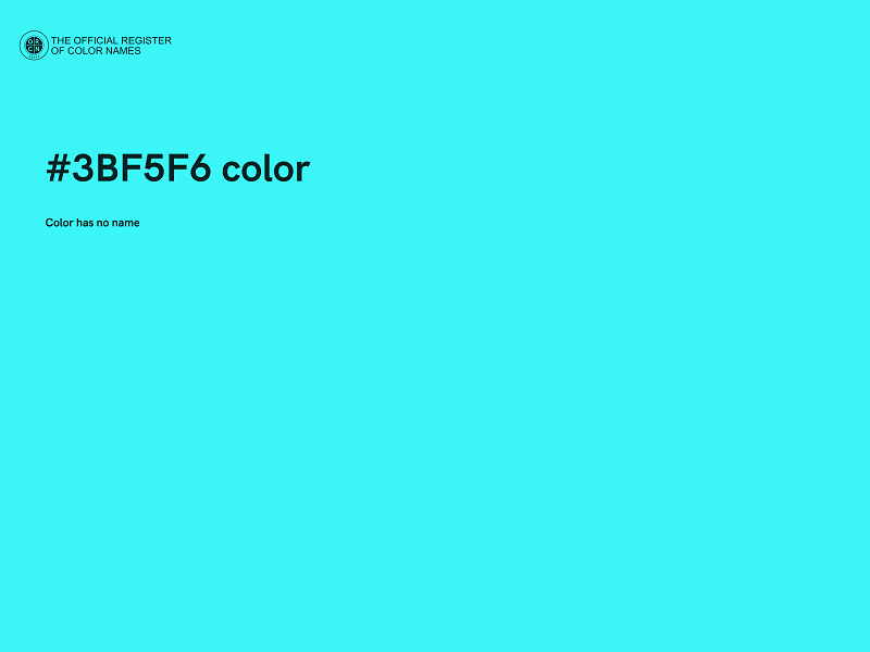 #3BF5F6 color image