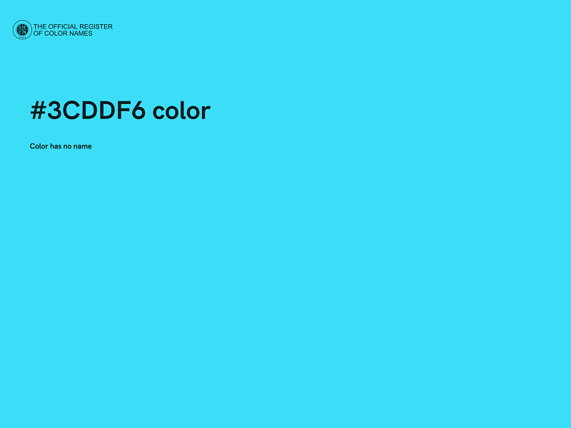 #3CDDF6 color image