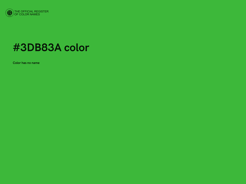 #3DB83A color image