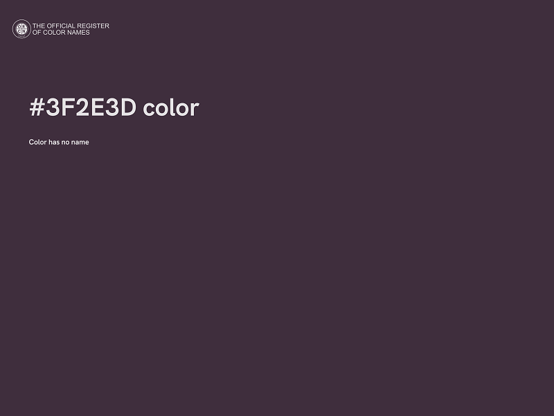 #3F2E3D color image