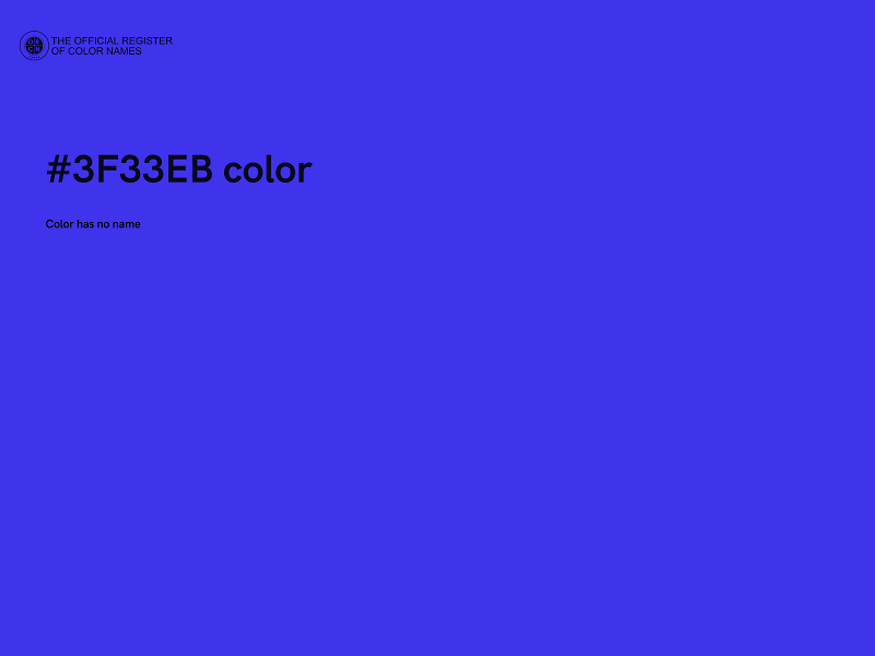 #3F33EB color image