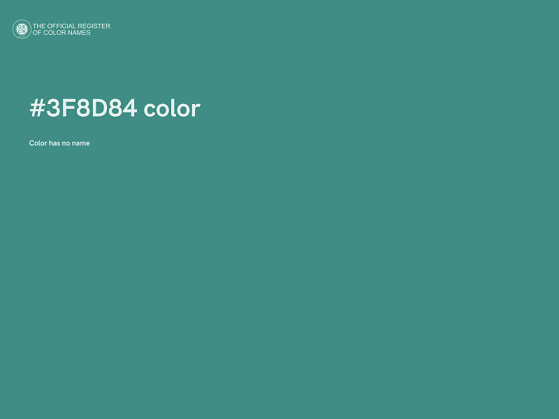 #3F8D84 color image