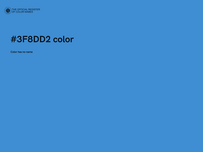 #3F8DD2 color image