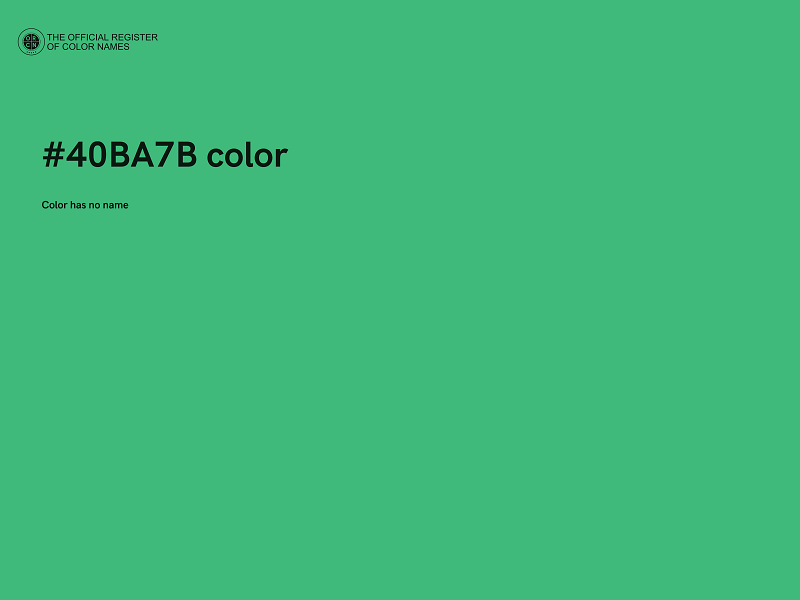 #40BA7B color image