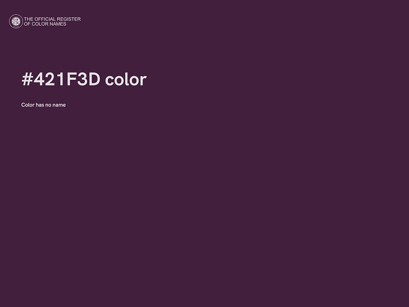 #421F3D color image