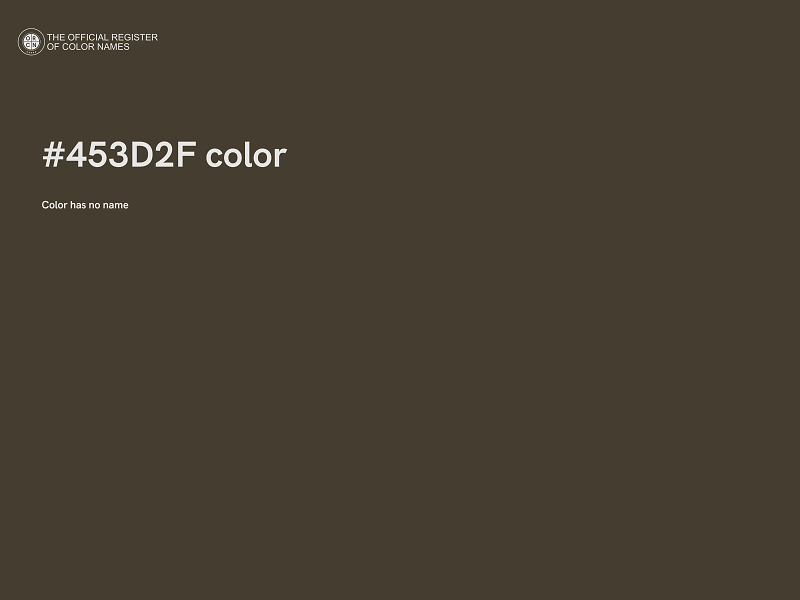 #453D2F color image