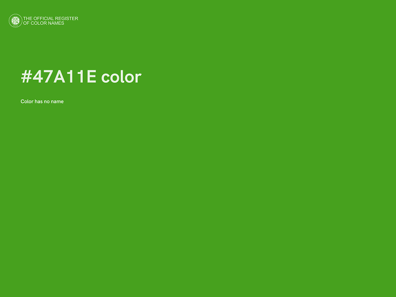 #47A11E color image