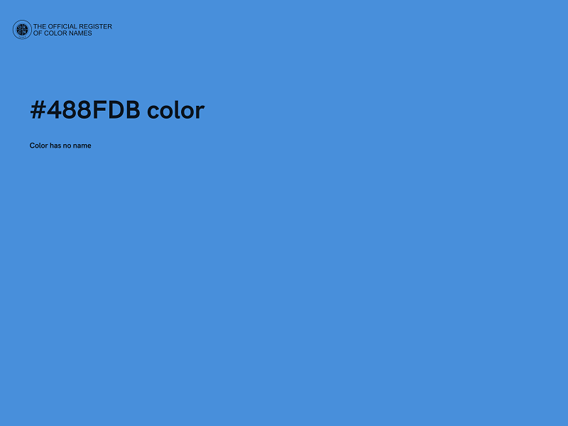 #488FDB color image